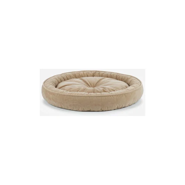 Cove Bolster Bed, Sand Cove Bolster dog bed in sand microfibre with raised cushioned ring